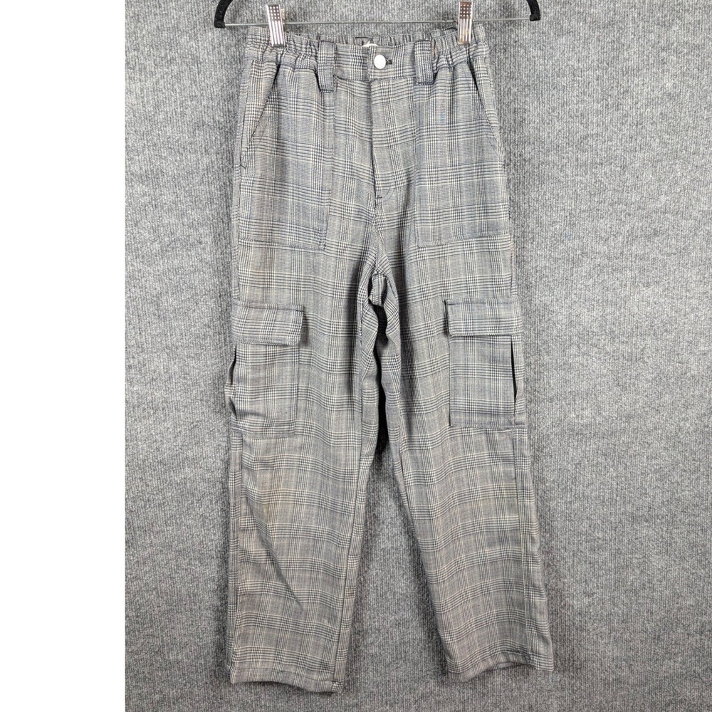 PacSun Cargo Pants Women's SZ S Glen Plaid Check Dark Academia Grandpa Core Y2K